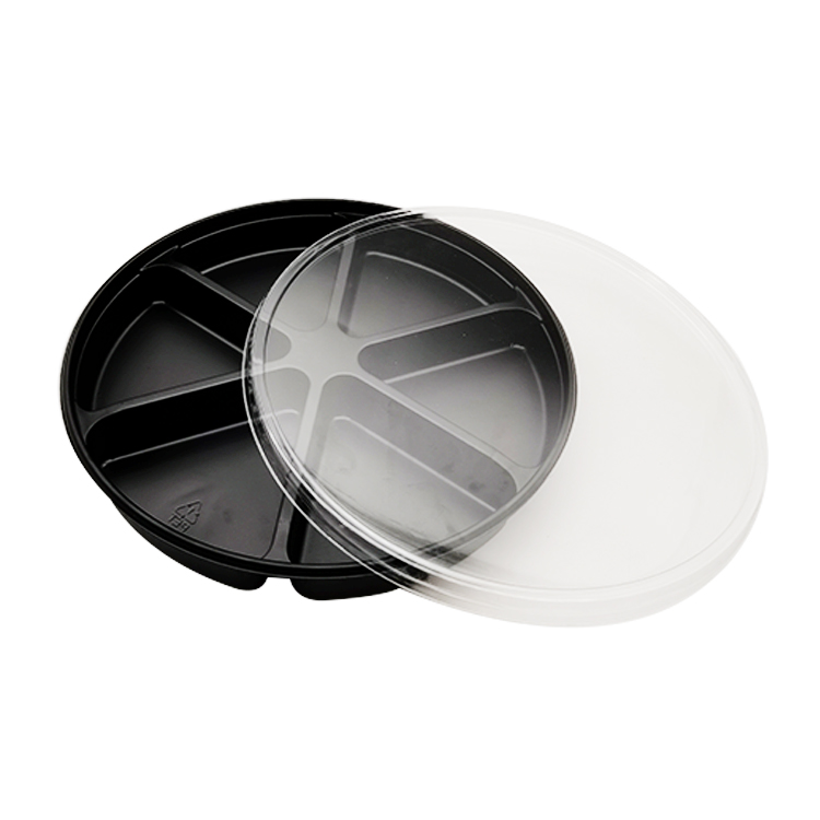 Transparent Black Nut Insert Trays with Clear Lid