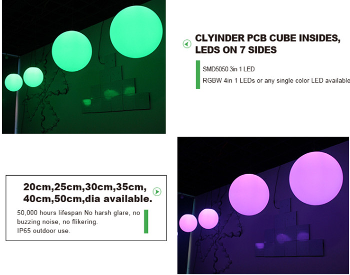 led hanging 3d ball