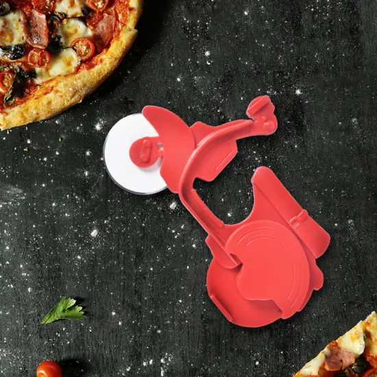 Creative Motorcycle-Shaped Metal Pizza Cutter Stainless Steel Wheel Blade Cut Pizza Cutter Knife
