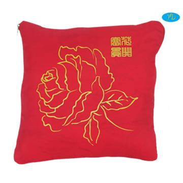 Rich flower throw pillow quilt