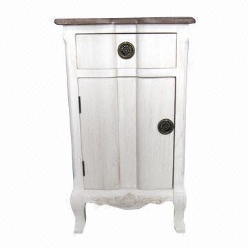 European Style Wooden Nightstand with Modern Appearance