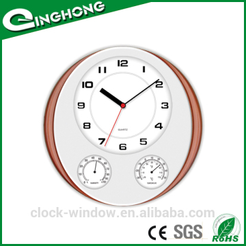 Elegant home decor wall thermometer clock