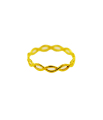 Simple Braid Ring 18 K Yellow Gold Fashion