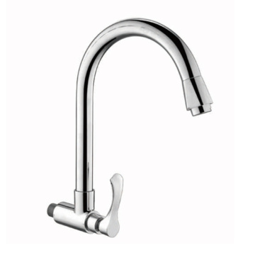 Long neck taps single handle kitchen sink faucet