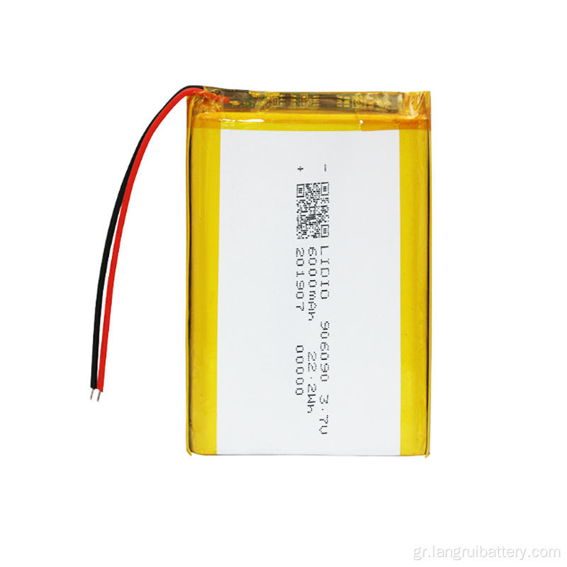 6000mAh 3.7V μπαταρία LI-PO