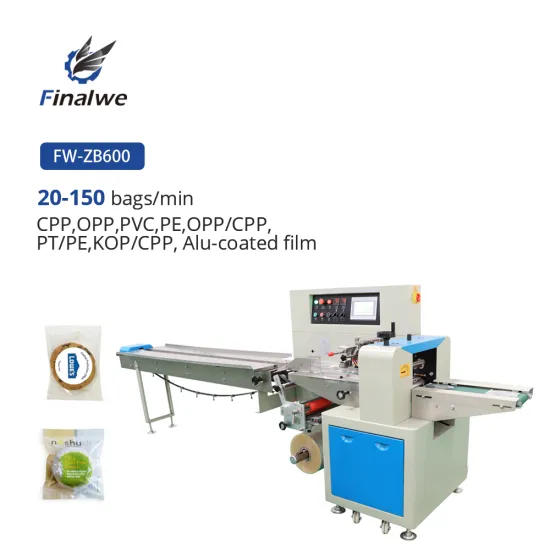 Horizontal Pillow Shrink Wrapping Machine with Conveyor Belt