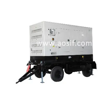 Aosif cummins movable trailer generator set