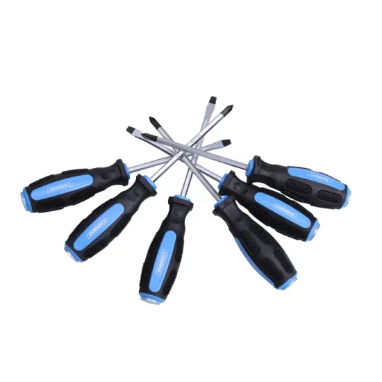 Custom CRV Magnetic Screw Driver Hand Tool Set: Slotted Screwdrivers for Professional Use