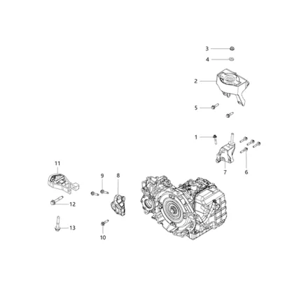 2016-2021 Ram ProMaster Manual Transmission Mount Bracket - 68157407AC, 68157407AB, A3505