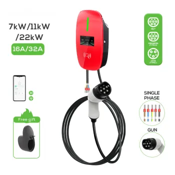 22kW/11kW Type 2 Smart Wall-Mounted Level 2 EV Charger