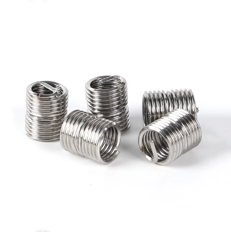 Wholesale In Stock OEM Fine Thread  304 Stainless Steel Spring Wire Thread Insert Natural Color  For Screw Thread  Insert