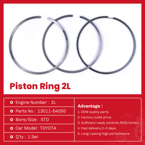 قطع غيار Auto Toyota Piston Ring 2L 13011-54050