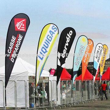 Flying feather banner