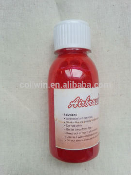100ml /bottle Airbrush Tattoo Ink Air Brush Body Painting Ink Peach Red