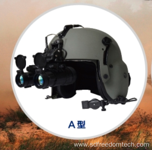 Double tube binocular low light level observation mirror