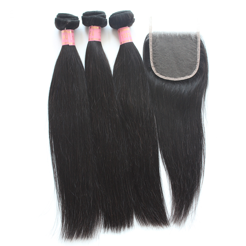 Indian Hair Bundles with Closure