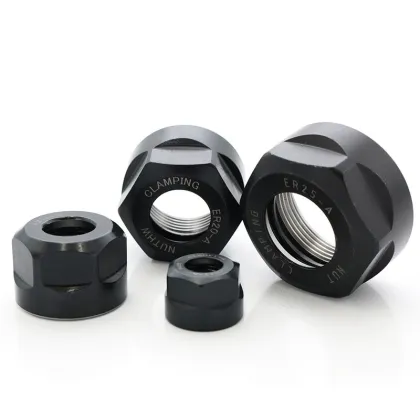 ER Nuts for High-Quality CNC Machine Tool Accessories: Types ER 11, ER 16, and ER 20 - Collet Nuts for Precision Machining