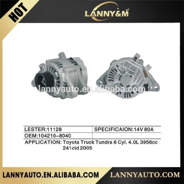 104210-8040 Auto parts 14V 80A alternator for Toyota LESTER:11128