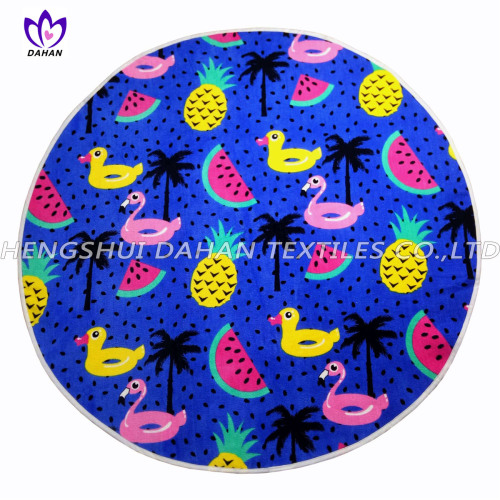 LL58 100% cotton reactive printing beach towels