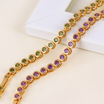 18k Gold Plated CZ Fashion Jewelry Bracelet Jewelry