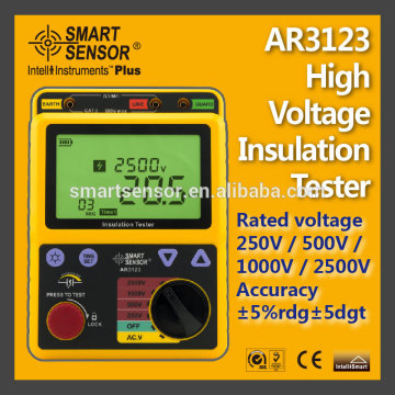 High Voltage Insulation Tester AR3123 ,2500V Smart Sensor
