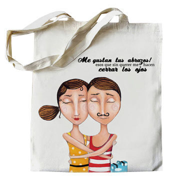 customized design korea market style cotton shopping bag