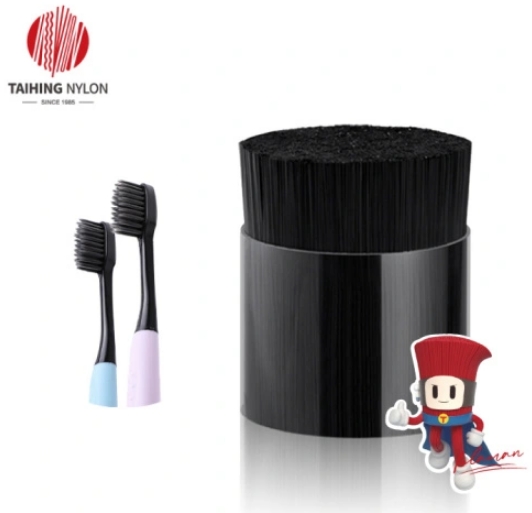 PBT tapered brush bristle for toothbrush