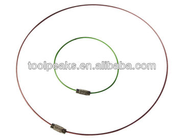 Stainless Steel Memory Loop Choker necklace wire wrapped