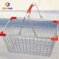 Metal Grocery Basket High quality retail store metal wire shopping basket Factory