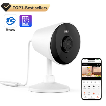 2MP HD 1080P Smart Home WiFi IP Camera with Two-Way Audio and Human Detection, Compatible with Alexa