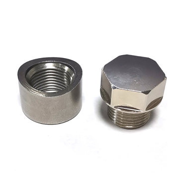 M18x1.5 plug and notched base nut combination