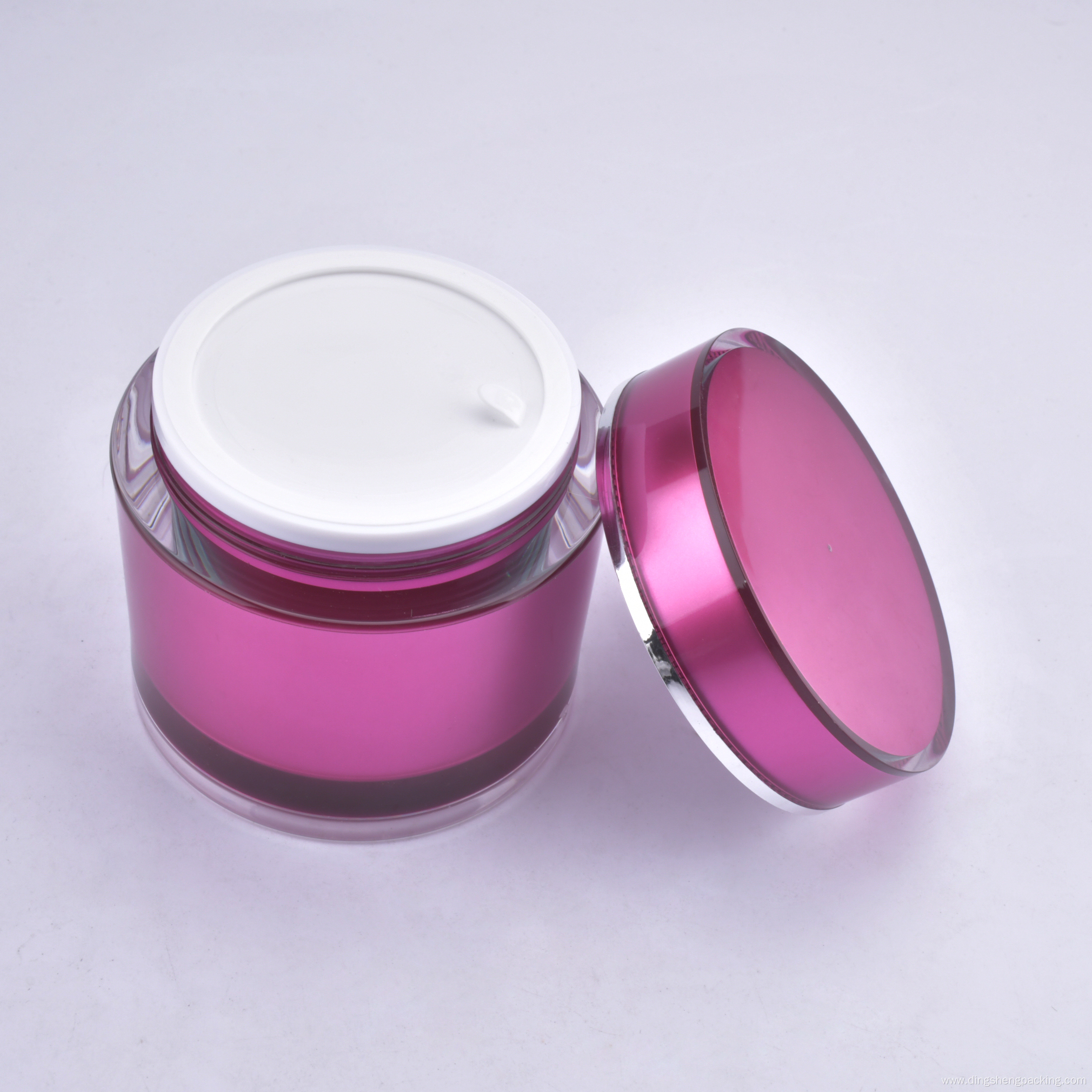 good price low moq jars 100g acrylic packaging cosmetic packaging 50g