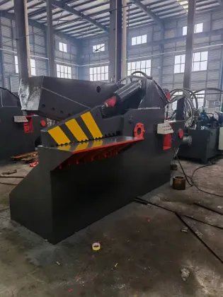 scrap steel rebar cutting machine