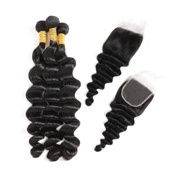 Loose Deep Bundles With Closure Wholesale Virgin Brazilian Human Hair Bundles Mink Brazilian Virgin Hair Bundles With Closure