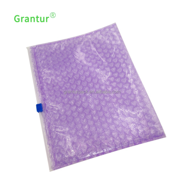 Heart Shape Bubble Cushion Ziplock Pouch with Zipper for Makeup Bags