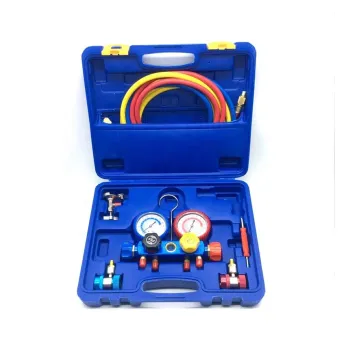 CT-536 ALF Aluminum Manifold Gauge Set HVAC refrigeration system auto air conditioner AC Charging R134A ac manifold gauges