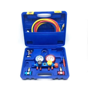 CT-536 ALF Aluminum Manifold Gauge Set HVAC refrigeration system auto air conditioner AC Charging R134A ac manifold gauges