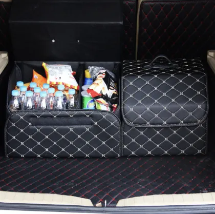 Wholesale Multi-Functional Trunk Storage Leather Folding Box Automotive Supplies