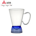 Coffee Glass Cup Set with Handle Clear glass