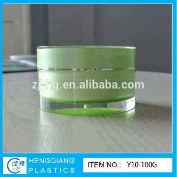 100ml round shape cosmetic jars acrylic plastic cosmetics jar cream cosmetic packaging