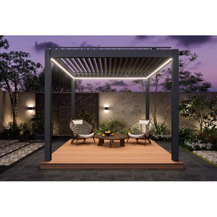 145 Serisi Motorlu Alüminyum Biyoklimatik Pergola