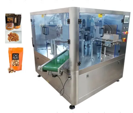 Factory Price Rotary Premade Standup Pouch Packing Machine