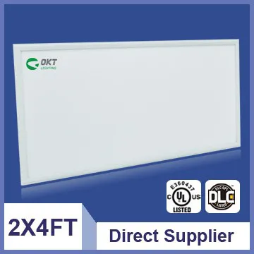 DLC UL 50w 63w 2x4ft recessed led flat panel