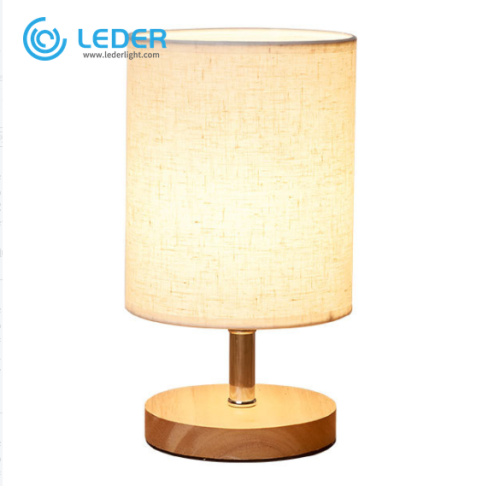Lámpara LEDER de madera para escritorio