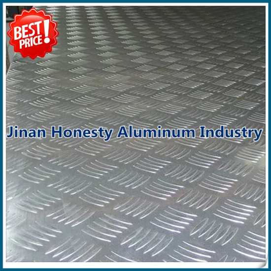 Five Bars 1100 1060 3003 5052 Embossed Aluminum Plate