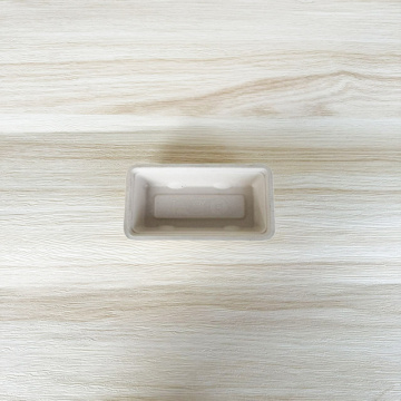 Bagasse A5 snack tray 150x81x27mm