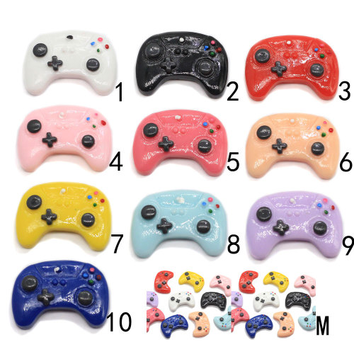 Neu angekommen Bunte Game Controller Harz Perlen DIY Home Craft handgemachte Kunst Dekor Telefon Fall Ornament Anhänger finden