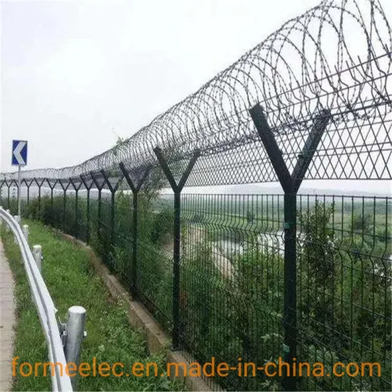Anti Climbing Safety Fence Y Post Guardrail Prison Fence Airport Fence