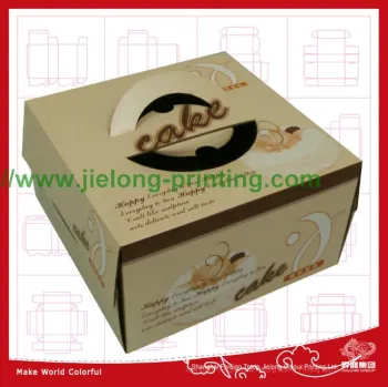 fancy corrugated cake box