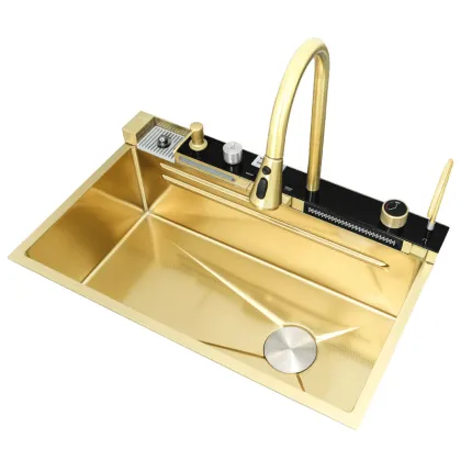 Luxury Gold Stainless Steel Undermount Kitchen Sink